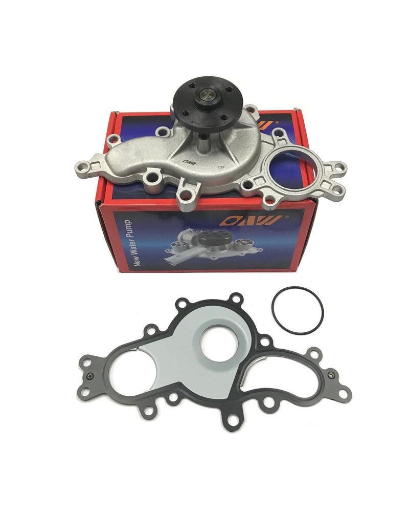 OAW T3010 Engine Water Pump for Lexus V8-4.6L/5.0L on 07-17 LS460, 08-16 LS600H, 08-11 GS460, 08-14 IS-F, 15-22 RC-F, 16-20 GS-F, 18-23 LC500 Replaces OE 16100-39506 - Image 1